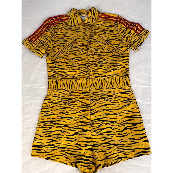 Jeremy Scott x Adidas Pants - JEREMY SCOTT X ADIDAS RARE Tiger Print  Festival romper. Vintage collector. Sz M